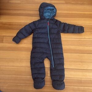 Infant Navy Hooded Snowsuit